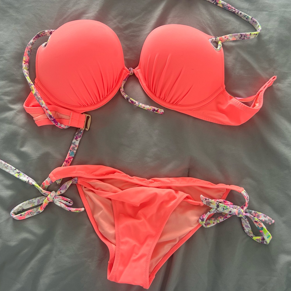 Victoria's Secret Neon Pink Bikini Top